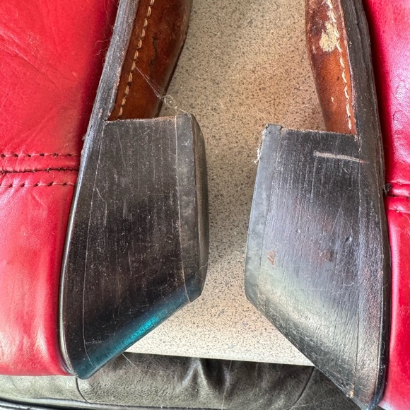 Abilene Boot Co. Red leather cowboy boots 9 western vintage 90s cowgirl 80s - Picture 5 of 16